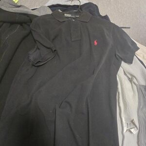 Polo by Ralph Lauren Black Polo with Red Pony Embroidery